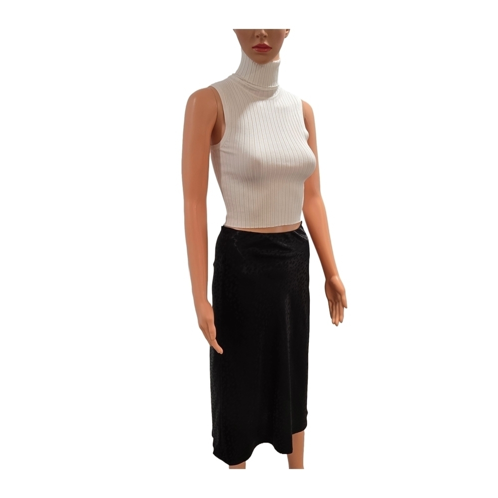 Forever 21 Black Midi Pencil Skirt Casual - Picture 4 of 11